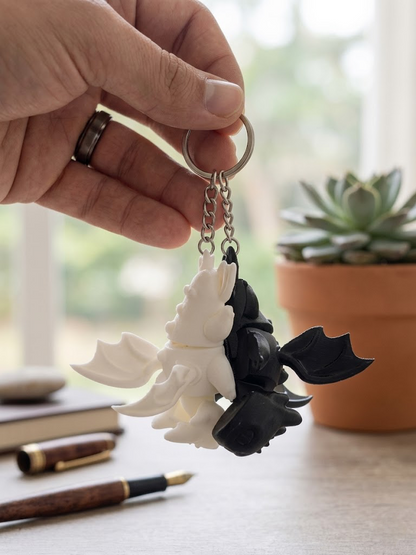 Dragon Couple Keychains